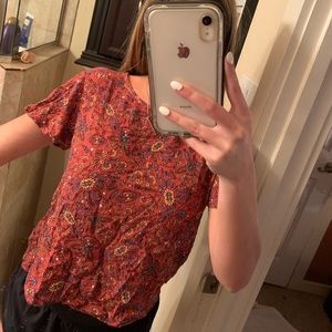 floral blouse